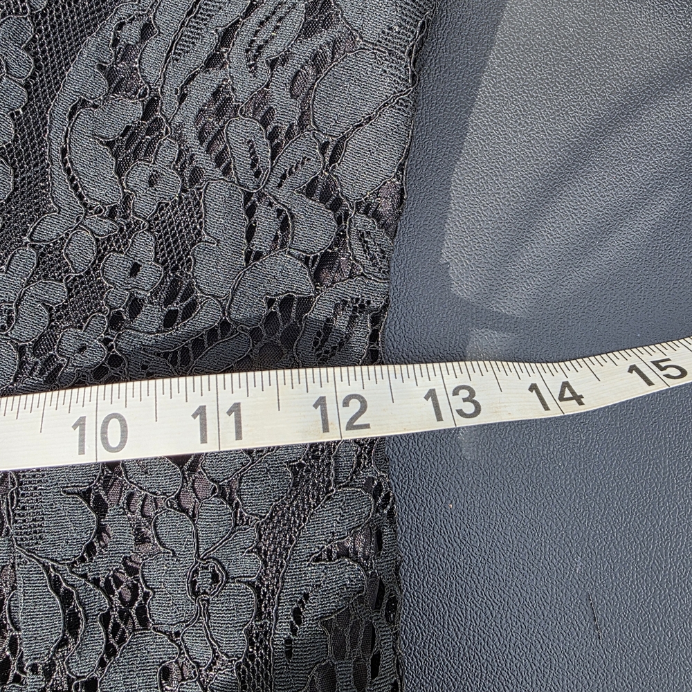La Pateau Long Black Intricate Lace Dress Size Small Witchy Goth - Picture 13 of 13